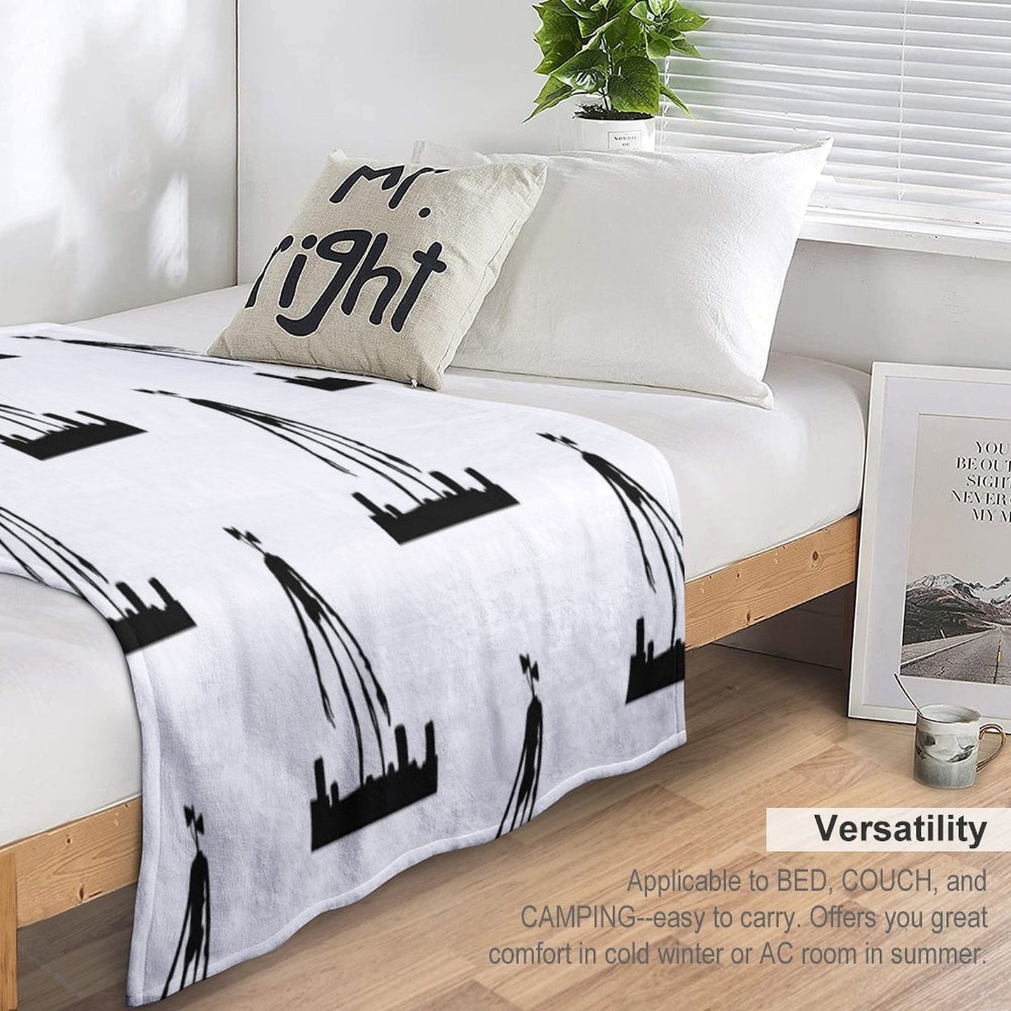 Siren Head Multi-functional Throw Blanket