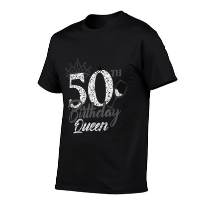 Stepping Into My 50th Birthday Queen Gift for Her Woman Birt  Quick-drying T-Shirt