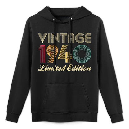 83rd Birthday Gift 1940 Vintage Limited Edition 83 Years Old Layering Staple Hoodie