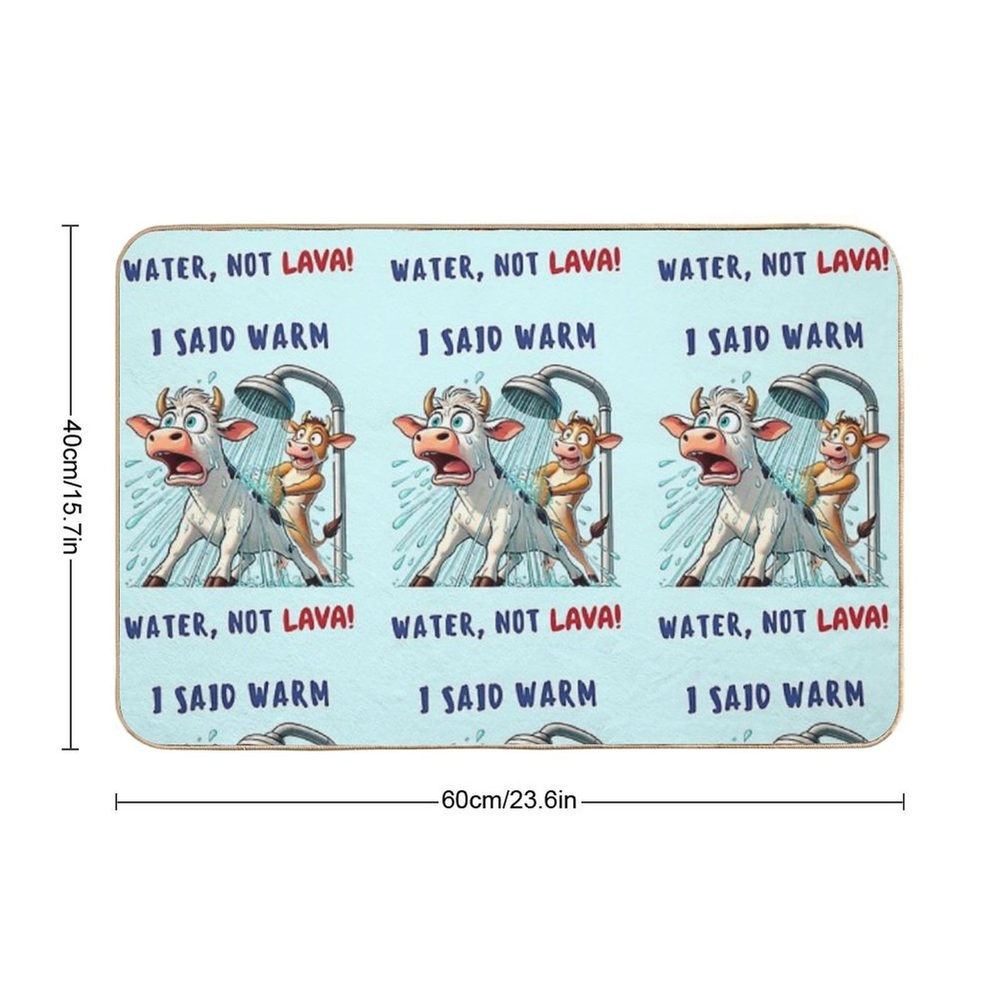 Hot Shower Disaster!  Odorless Bath Mat