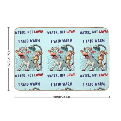 Hot Shower Disaster!  Odorless Bath Mat