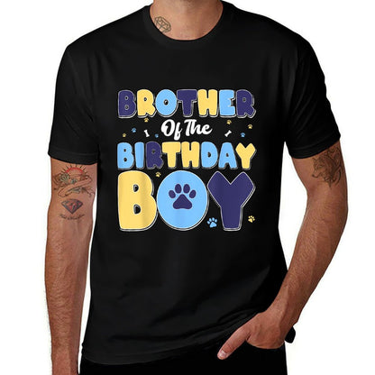 Brother Of The Birthday Boy Matching Family Party Dog Lover  Eco-friendly Material T-Shirt