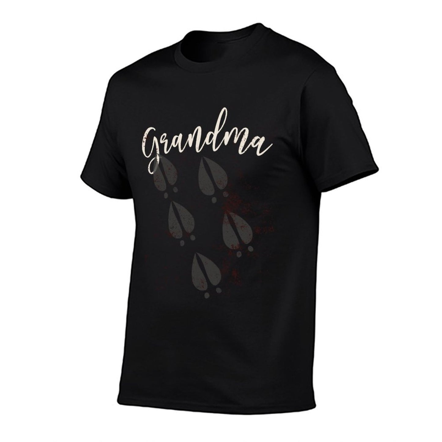 Funny Christmas Grandma Reindeer Tracks Sweatshirt  Rolled Sleeves T-Shirt