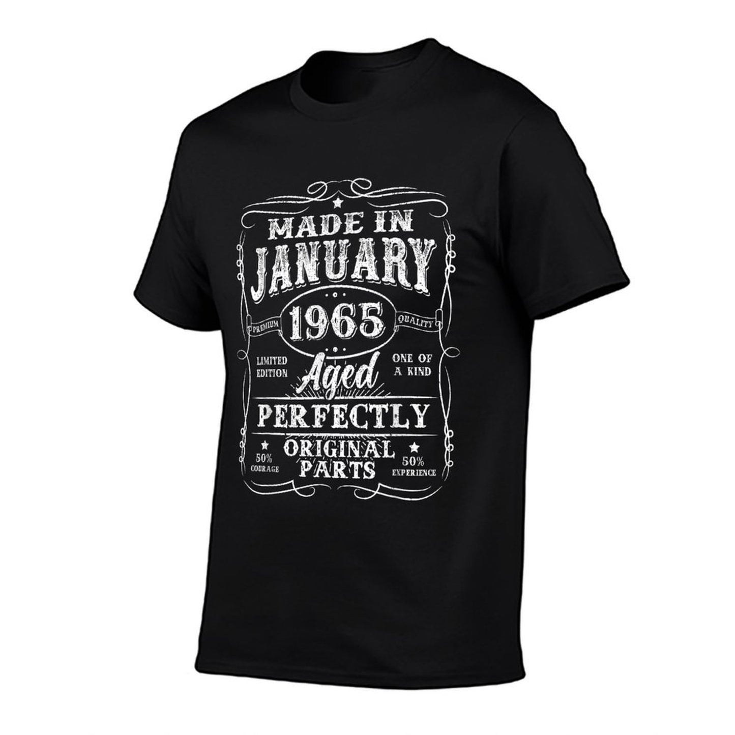60 Years Old Made In January 1965 Vintage 60th Birthday Men  Soft T-Shirt