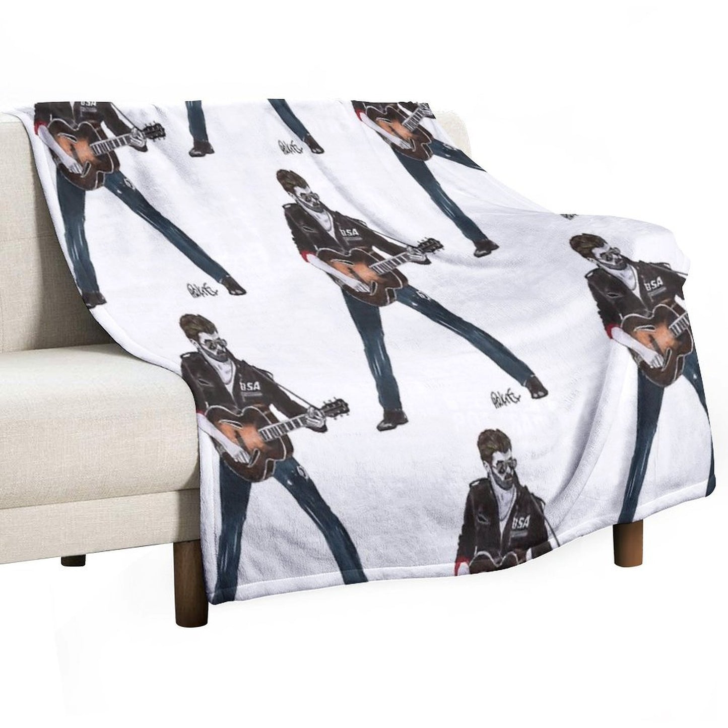 George  Michael Sustainable Throw Blanket