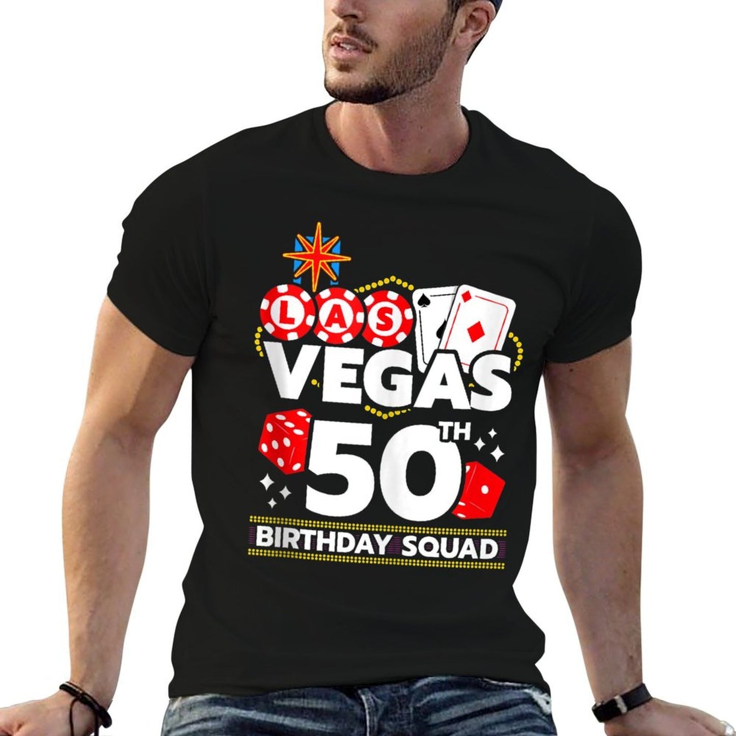 Vegas Birthday - Vegas 50th Birthday - Vegas Birthday Squad  Odor-resistant T-Shirt