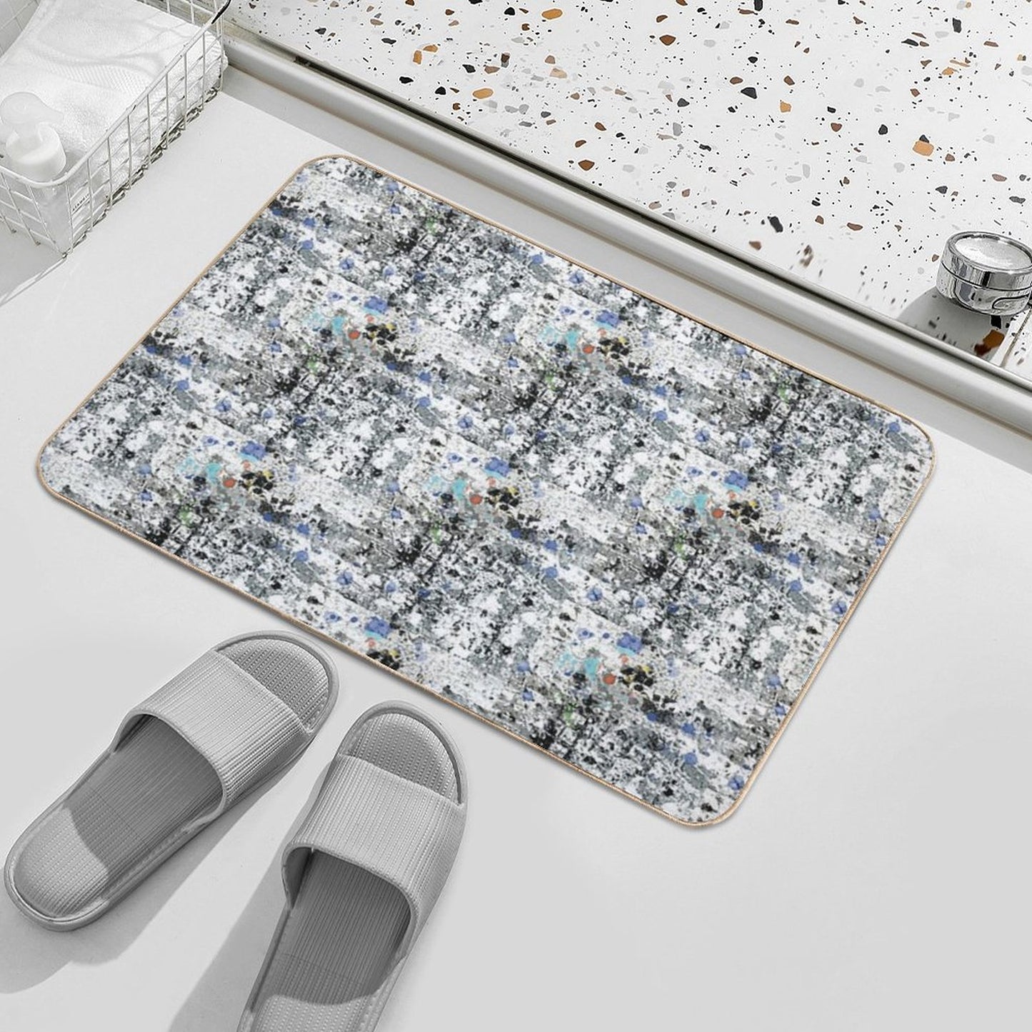 Abstract Confetti  High-Traffic Bath Mat