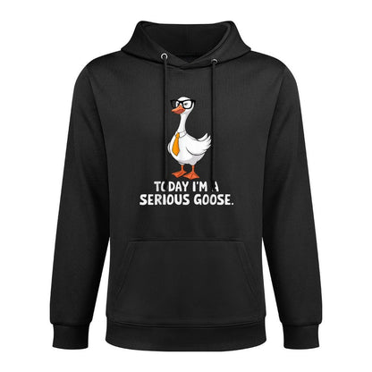 Today Im A Serious Goose Lovers Silly Cute Goose Meme Kangaroo Pocket Hoodie