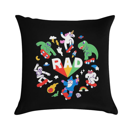 Rad Pals Soft Shrink-Resistant Throw Pillow