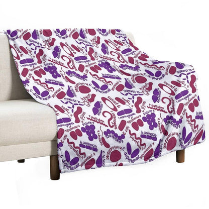 Gram Stain - Labeled Eco-conscious Throw Blanket