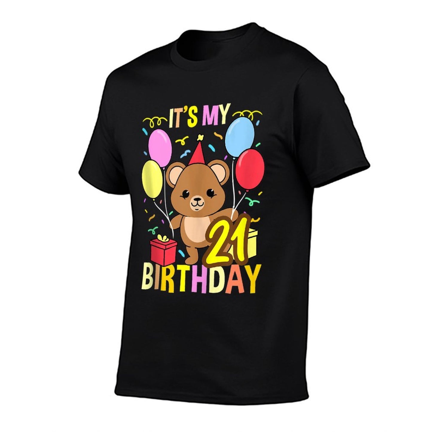Its My 21st Birthday Teddy Bear  Summer-ready Fabric T-Shirt