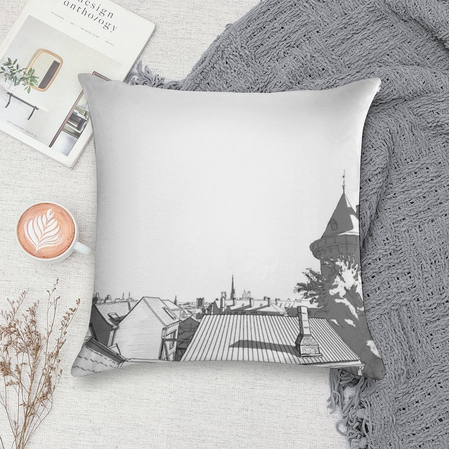 Hometown#1 Soft Style Accent Throw Pillow