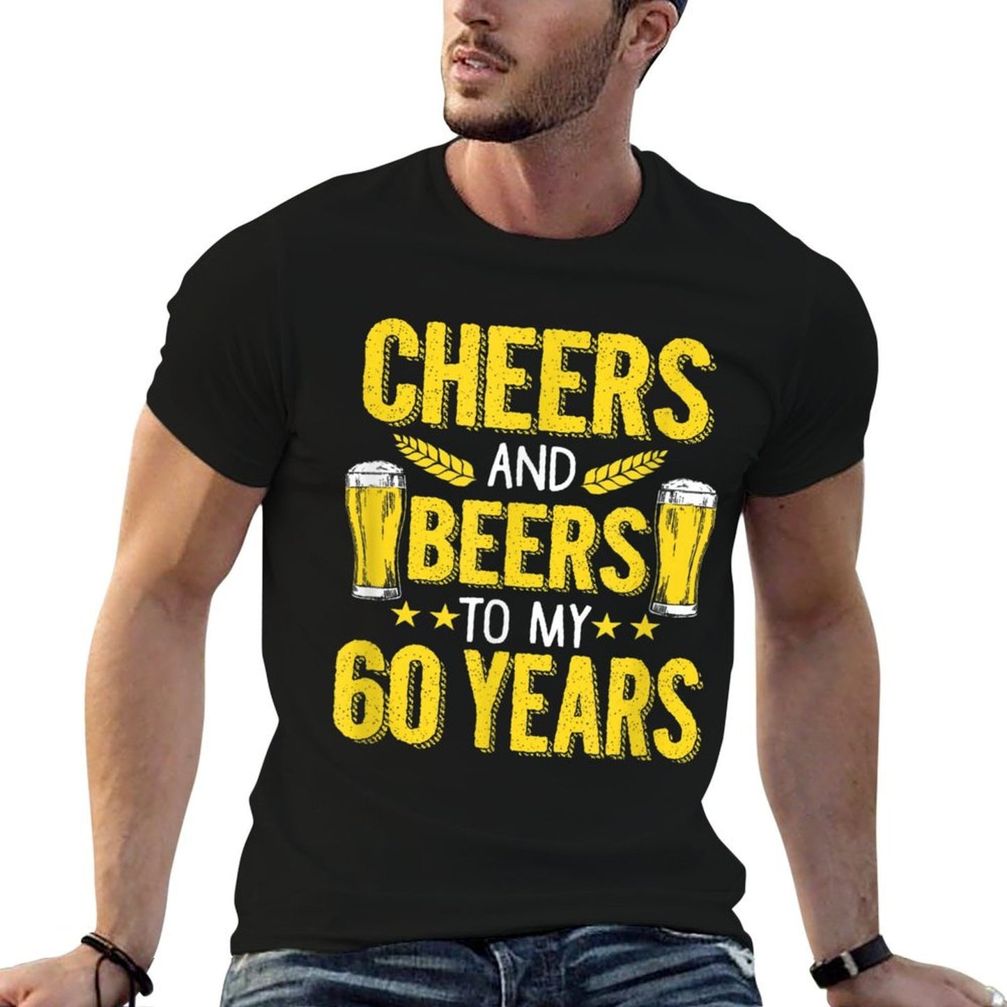 Cheers And Beers to My 60 Years 60th Birthday Gift  Versatile T-Shirt
