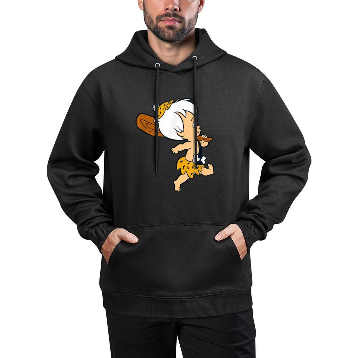 The Flintstones Bamm-Bamm Rubble Big Solo Shot Cotton-Polyester Blend Hoodie