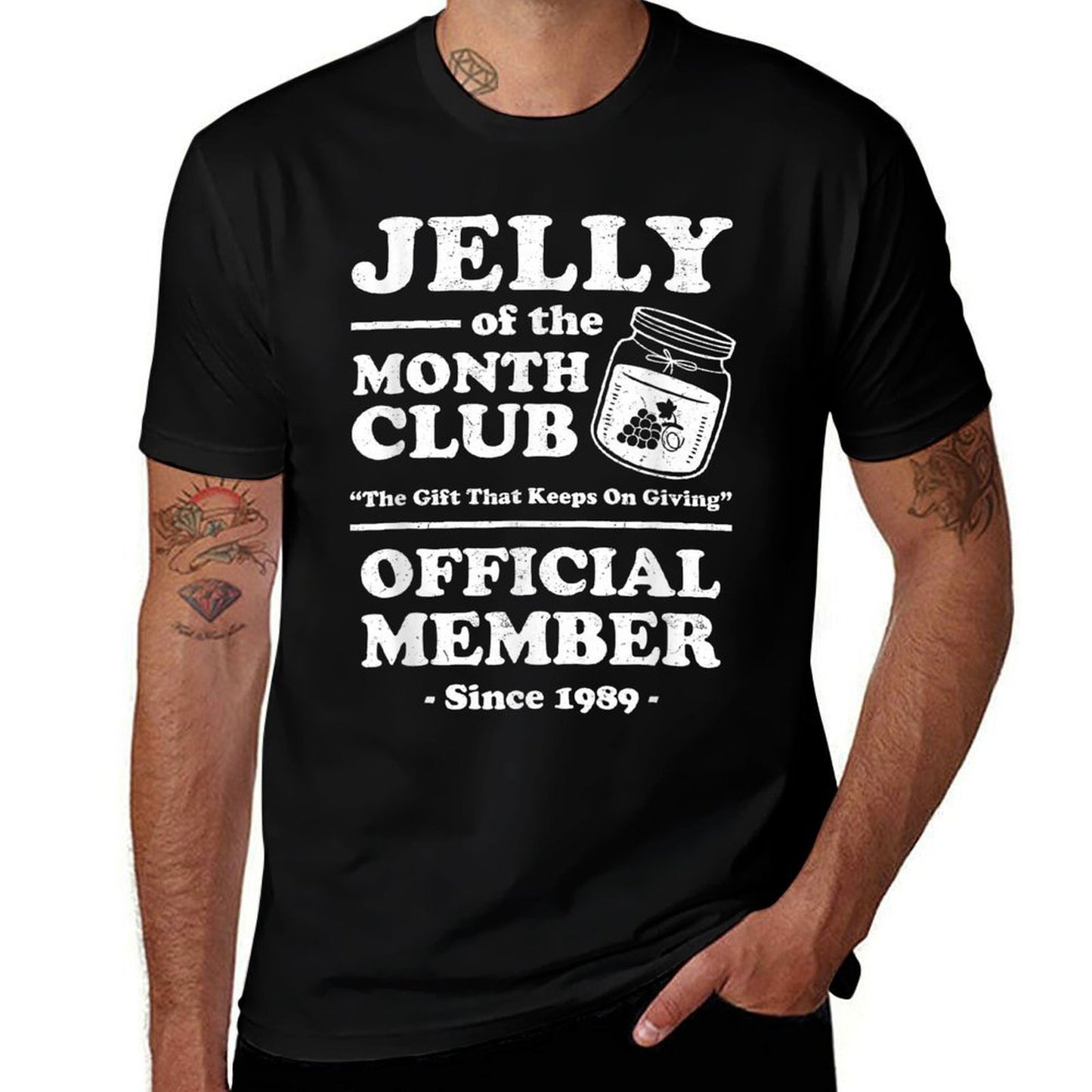 Funny Christmas Jelly of The Month Club Member Xmas Vacation  Versatile T-Shirt
