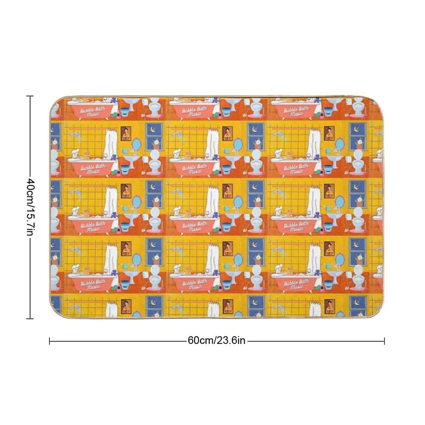 Bubble Bath  Rapid-Drying Bath Mat