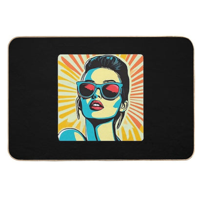 Retro Pop Art Extravaganza A Nostalgic Tribute  Versatile Bath Mat