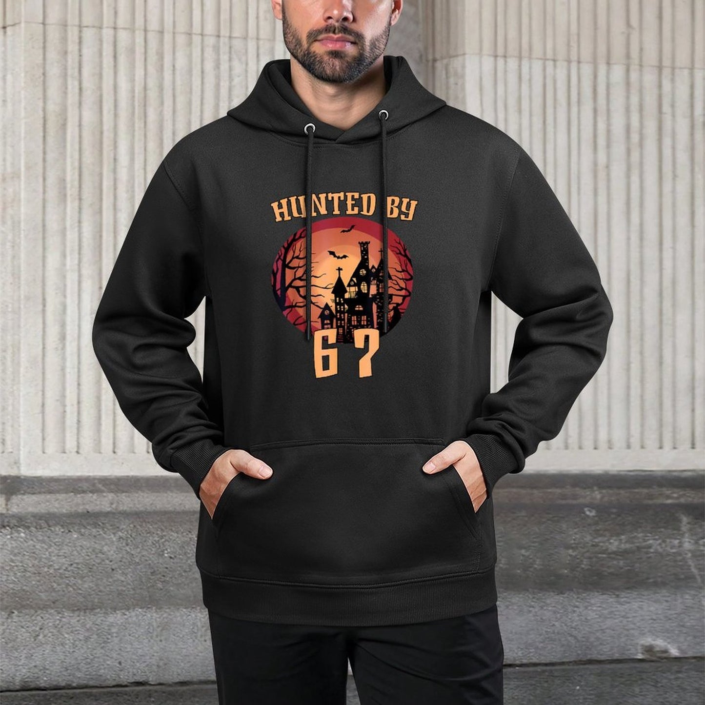 6 7 Halloween 67 Meme Six Seven Haunted Gen Alpha Z Spooky Relaxed Fit Hoodie