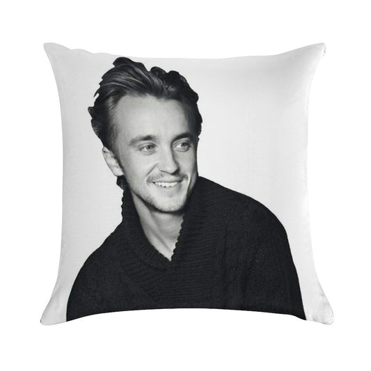 Tom Felton Soft Washable Throw Pillow