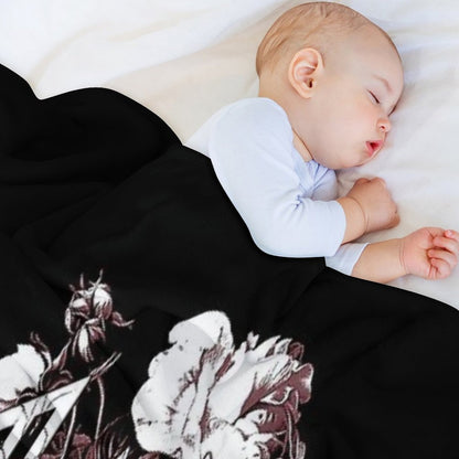 Official Merchandise Sleep Token - Her Heart Blooms Beneath A Crimson Rose Velvety-soft Throw Blanket