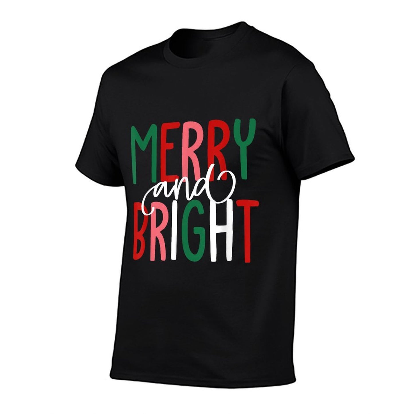 Merry And Bright Christmas Xmas Tree Pajamas Family Holiday  Moisture-wicking T-Shirt