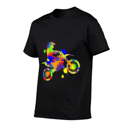 Dirt Bike Rider Motocross Enduro Dirt Biking Boys  Polyester Blend T-Shirt