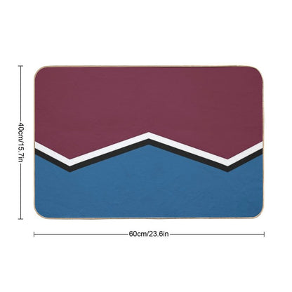 Colorado Avalanche Retro Stripes  Slip-Resistant Bath Mat
