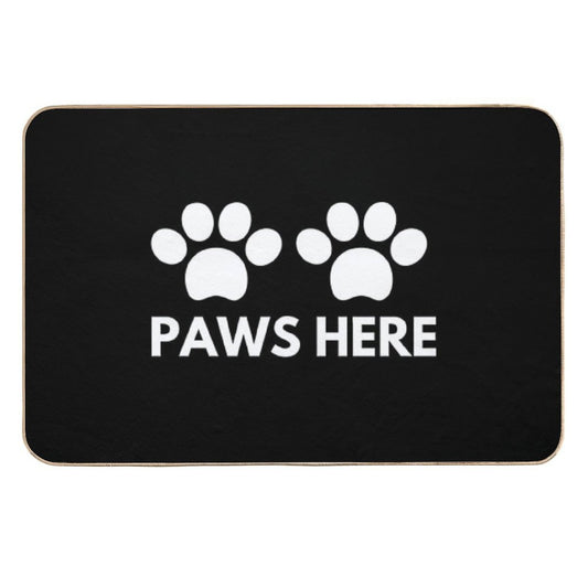 Paws Here  Rapid-Drying Bath Mat