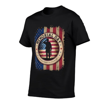 Memorial Day Heathered Texture T-Shirt