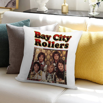 Bay City Rollerss Band Music Rock Gift For Fan Soft Home Decor Throw Pillow