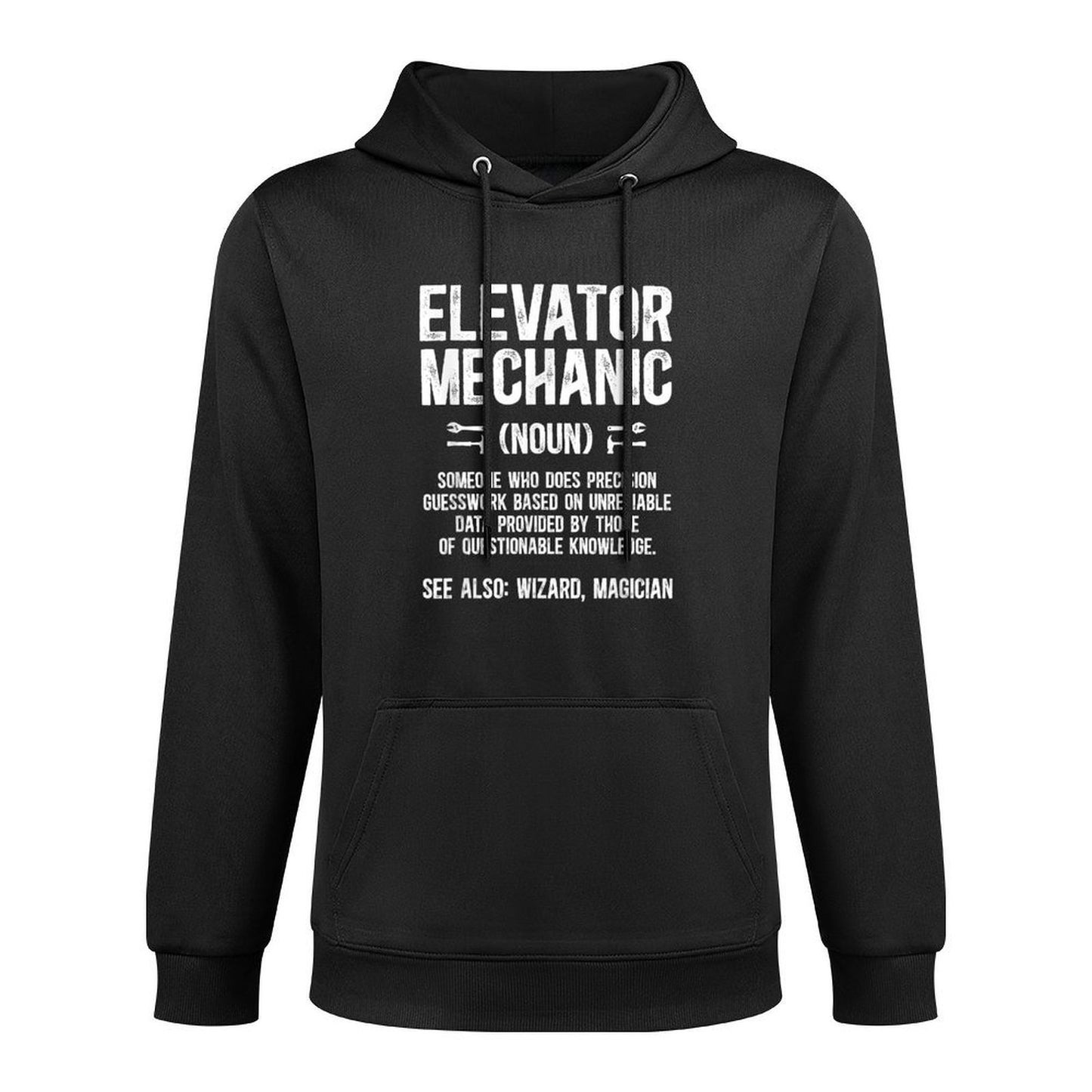 Elevator Mechanic Definition Elevator Mechanics Durable Construction Hoodie