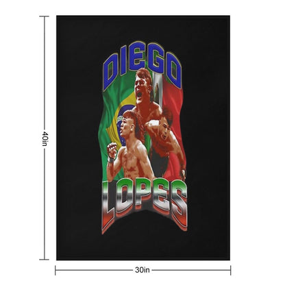 Diego Lopes Flag Mexico And Brazil Comfort Throw Blanket