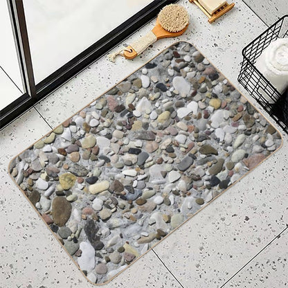 Stones, Stone, Pebbles, Rocks, Nature  Multi-Purpose Bath Mat