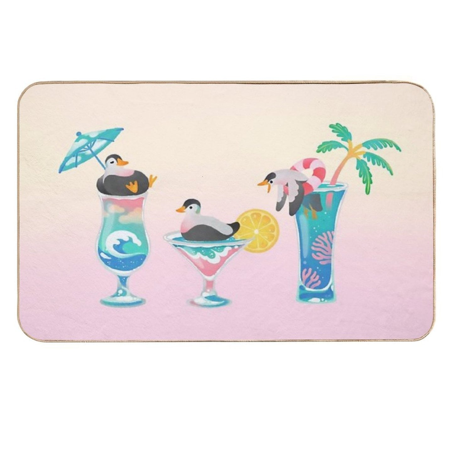 Summer Cocktails  Toxin-Free Bath Mat