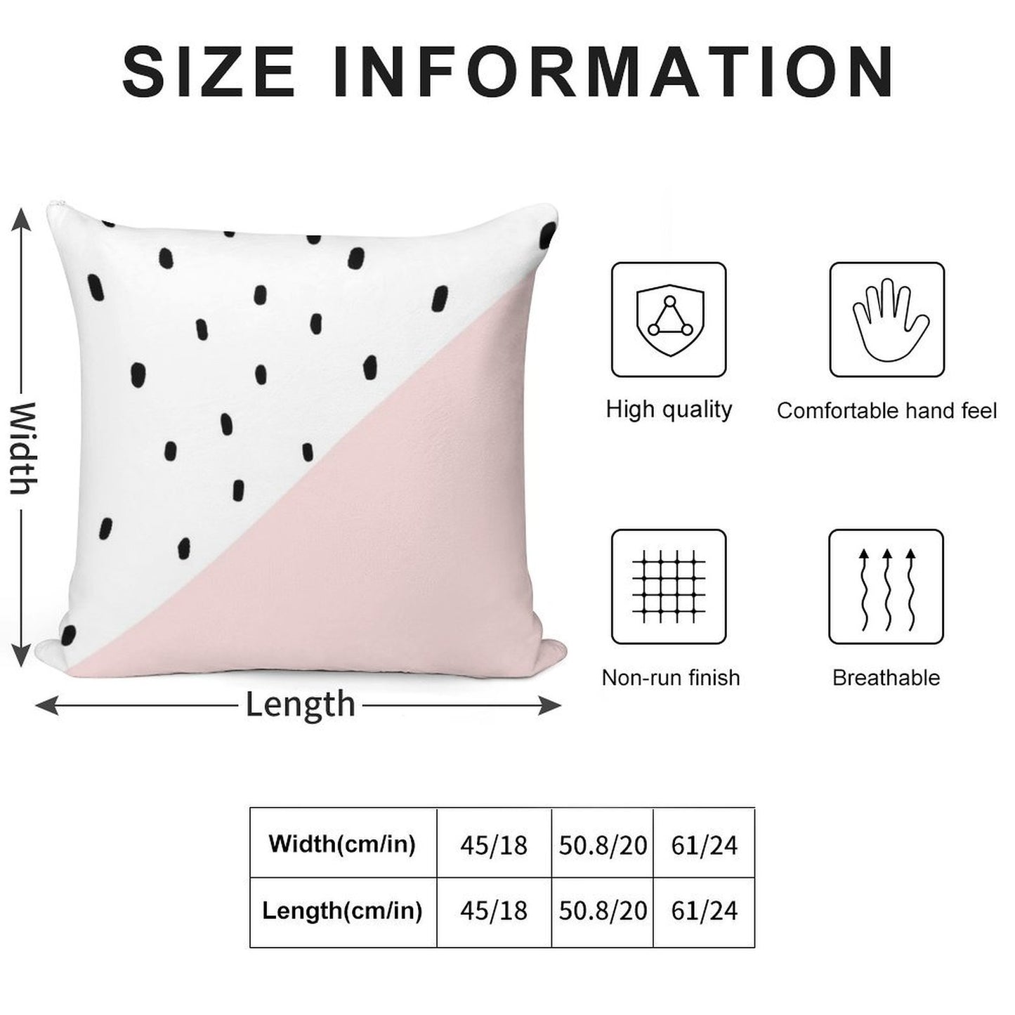 Pink And White Dalmatian Print Soft Ultra-Soft Texture Throw Pillow