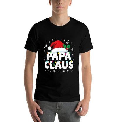Papa Claus Matching Family Christmas Pajamas  Durable T-Shirt