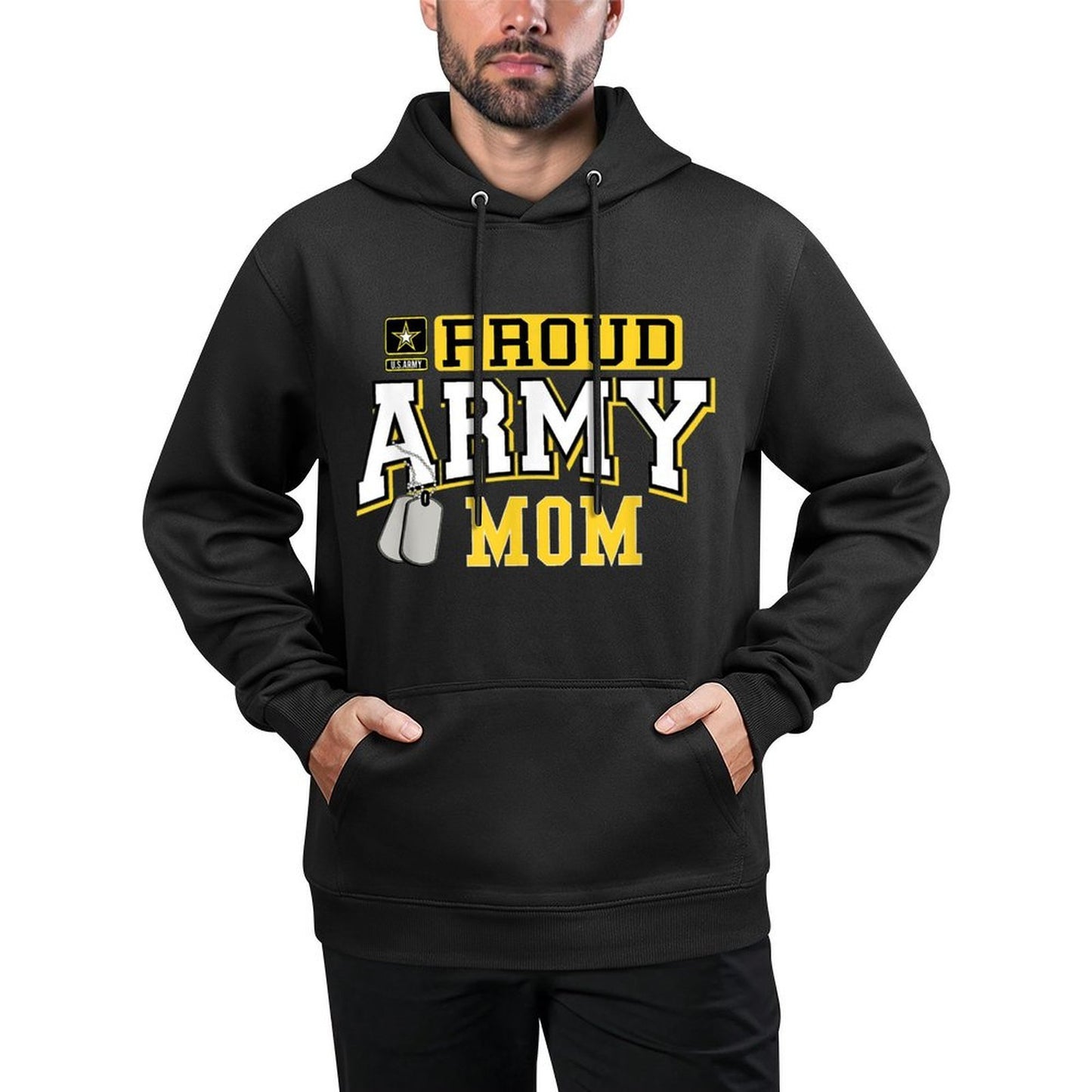Proud Army Mom Military Pride T Versatile Streetwear Hoodie