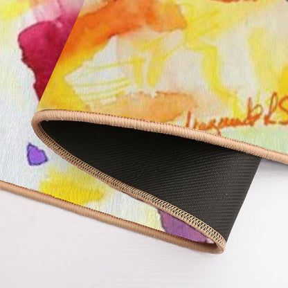 Flower-Colorburst  Non-Slip Bath Mat