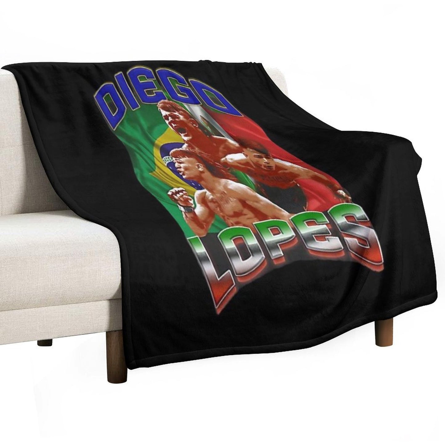 Diego Lopes Flag Mexico And Brazil Comfort Throw Blanket