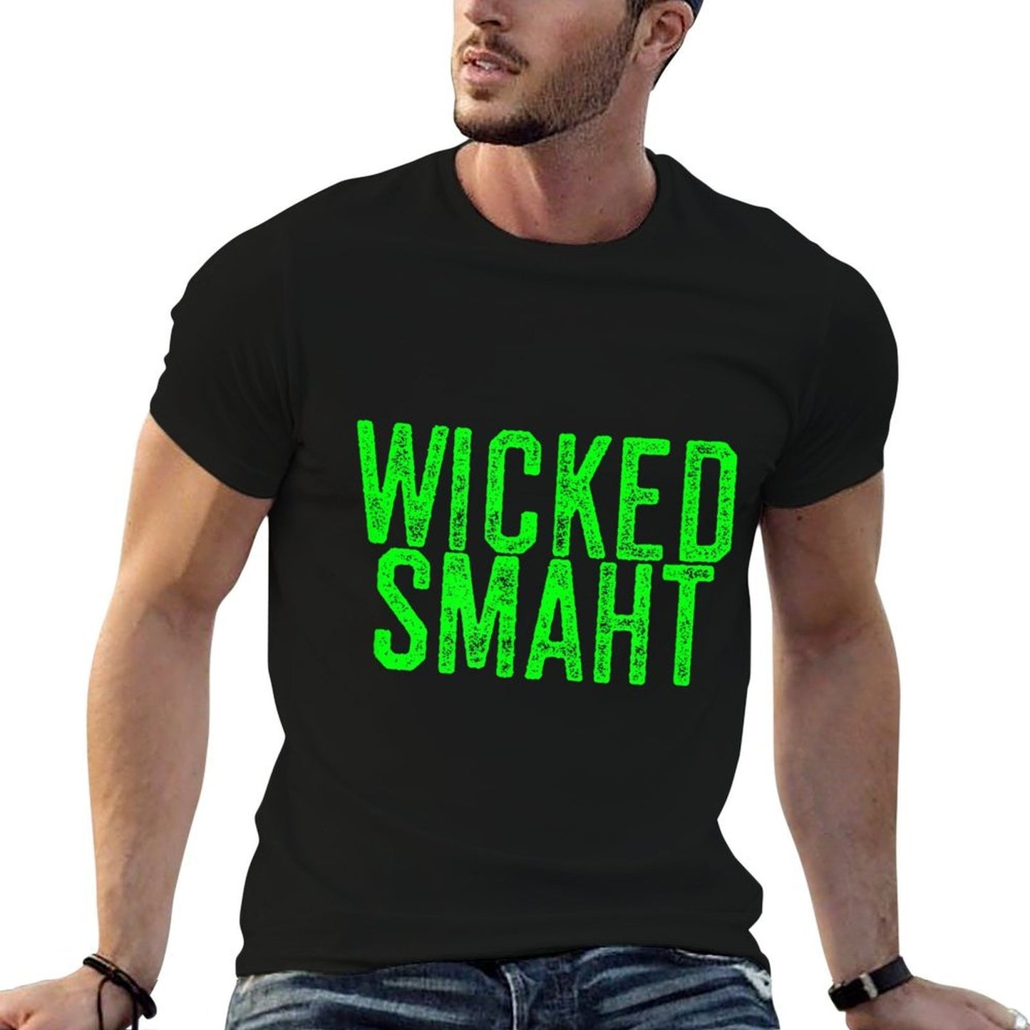 Wicked Smaht Funny Boston Massachusetts Gift Shirt  Eco-friendly Material T-Shirt
