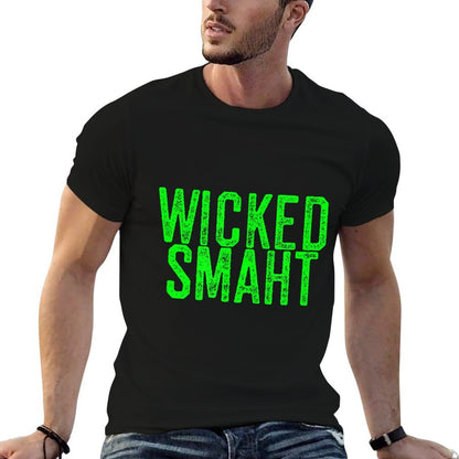 Wicked Smaht Funny Boston Massachusetts Gift Shirt  Eco-friendly Material T-Shirt