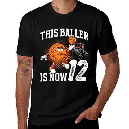 12th Basketball Birthday Twelve Year Old Basketball Player  Classic T-Shirt