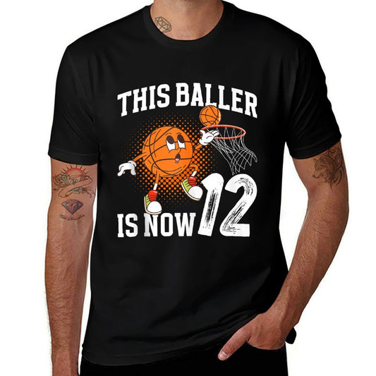 12th Basketball Birthday Twelve Year Old Basketball Player  Classic T-Shirt