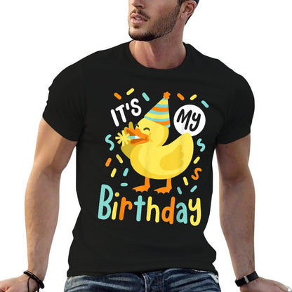 It's My Birthday Rubber Duck Lover Kids Girls Boys Bday Comfortable T-Shirt