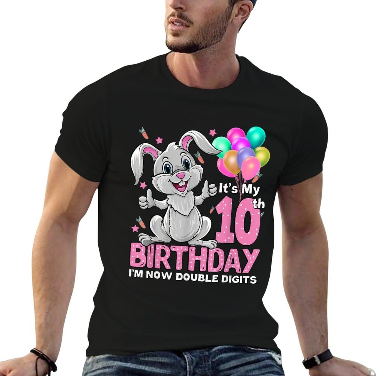 It's My 10th Birthday Rabbit 10th Birthday 10 Years Old Girl  Soft T-Shirt
