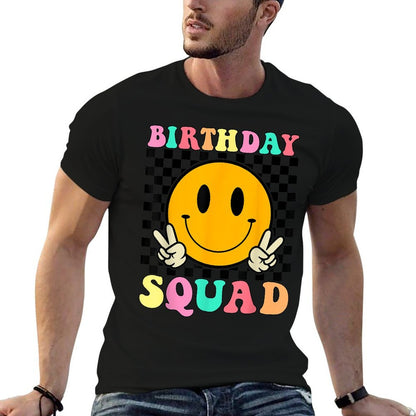 Birthday Squad For Men Women Kids Funny Birthday Matching  Graphic-printed T-Shirt