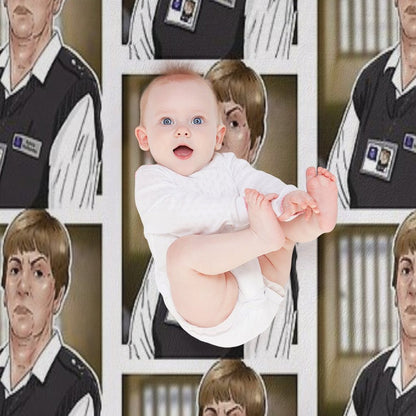 Celebrating The Gay Icons - Sylvia Hollamby Aka Bodybag from Bad Girls Wrinkle-free Throw Blanket