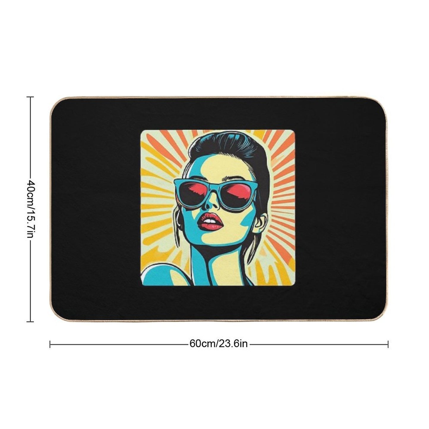 Retro Pop Art Extravaganza A Nostalgic Tribute  Versatile Bath Mat