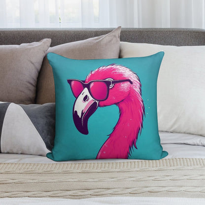 Hot Pink Flamingo Soft Home Decor Throw Pillow