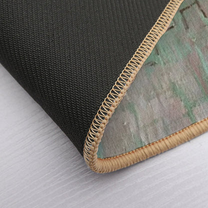 Cat Print Van Gogh Bedroom  Anti-Trip Bath Mat